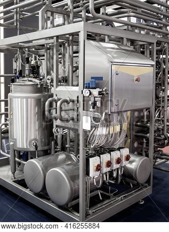 Tubular Aseptic Uht Pasteurizer With Vacuum Deaerator. Food Industry