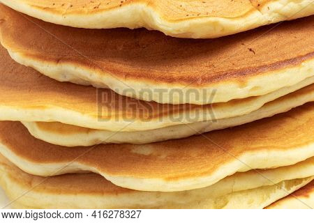 Pancake Texture, Close-up, Fried Pancakes, Yellow Color