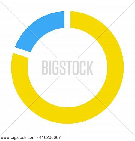 Pie Chart Icon Vector Graph Diagram Symbol For Big Data Analytics Reports And Statistics Information