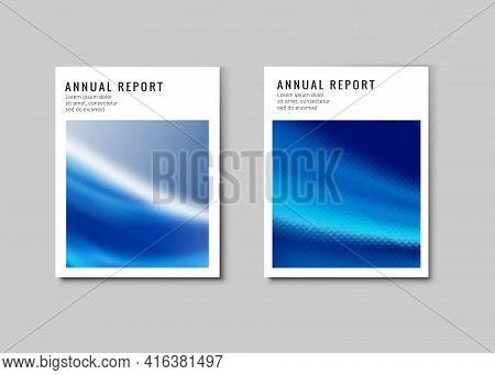 Abstract, Blur, Triangle Book Cover Flyer Designs Set.