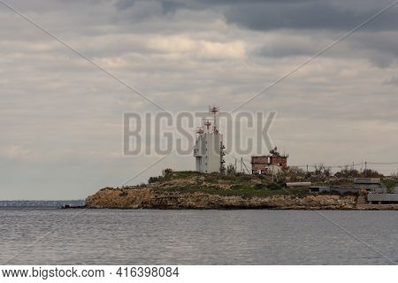 Border Post In Sevastopol. Control Room At The Exit From Streletskaya Bay.