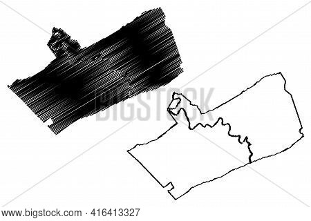 Giles County, Commonwealth Of Virginia (u.s. County, United States Of America, Usa, U.s., Us) Map Ve