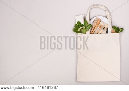 Eco Friendly, Disposable, Recyclable, Compostable Tableware. Toothbrush, Plate, Cutlery, Bag Made Of