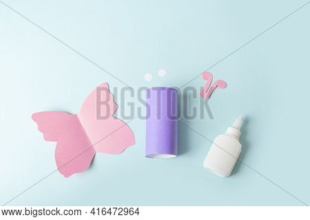 Diy And Kids Creativity. Step By Step Instruction: How To Make Butterfly From Toilet Roll Tube. Step
