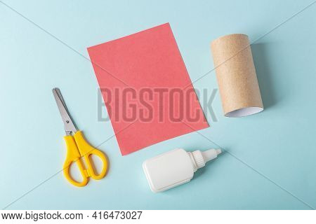 Diy And Kids Creativity. Step By Step Instruction: How To Make Octopus From Toilet Roll Tube. Step1