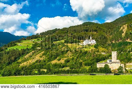 Furstenburg Castle And Marienberg Abbey In South Tyrol, Italy