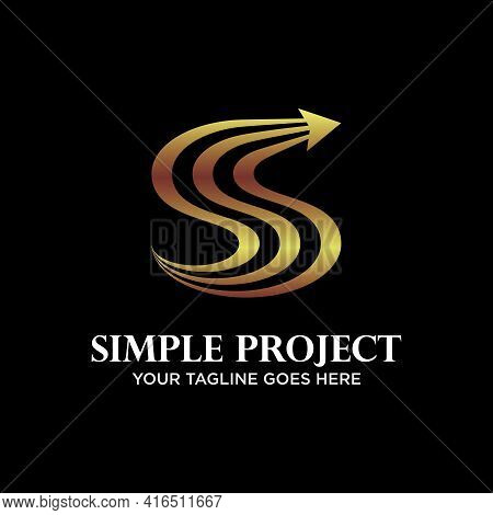 Triple S Logo Vector Stock. Arrow Abstract Design Concept. Can Be Used As A Symbol Related To Initia