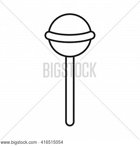 Vector Design Of Lollipop And Cane Sign. Graphic Of Lollipop And Spiral Stock Vector Illustration.