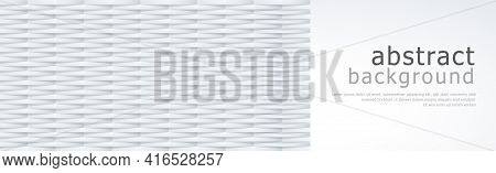 Abstract White And Gray Wicker, Background Texture, With Space For Advertising Text - Vector Illustr