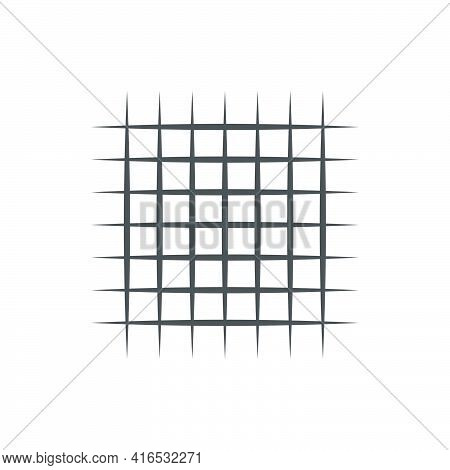 Wire Mesh Icon In A Flat Style.vector Illustration.