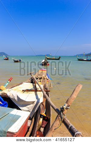 เรือหางยาวยาวหางเรือในจังหวัดภูเก็ต