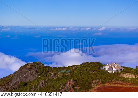 Hiking Pico Ruivo and Pico do Arierio - Madeira Portugal - travel background