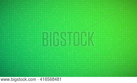 Abstract Geometric Background Of Sircles. Green Pixel Background With Empty Space. Vector Illustrati