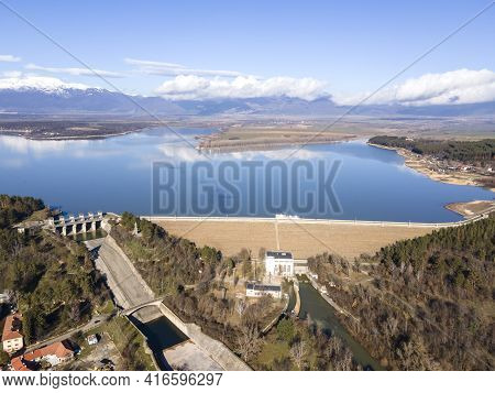 Aerial View Of Koprinka Reservoir, Stara Zagora Region, Bulgaria