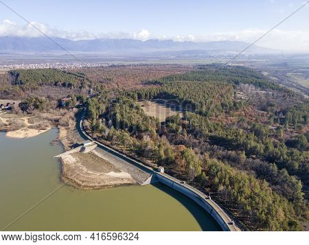 Aerial View Of Koprinka Reservoir, Stara Zagora Region, Bulgaria