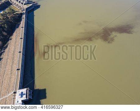 Aerial View Of Koprinka Reservoir, Stara Zagora Region, Bulgaria