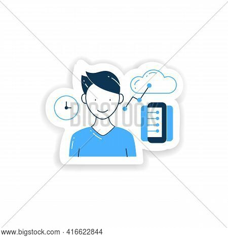 Information Age Sticker. Opportunities For Individuals To Process Information Freely And Have Instan