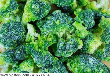 Broccoli Quick-frozen Green Cabbage With White Frost, Useful Products Vitamins