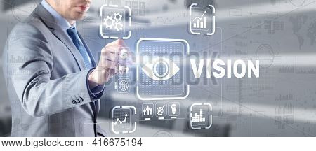 Vision Direction Future Business Inspiration Motivation Concept