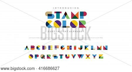 Abstract Modern Urban Alphabet Fonts. Typography Sport, Simple, Technology, Fashion, Digital, Future