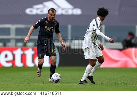 Torino, Italy. 13 April 2021. Goran Pandev Of Genoa Cfc  During The Serie A Match Between Juventus F
