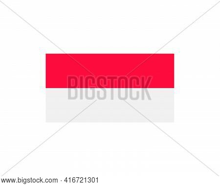 Indonesian Flag Vector Icon Illustration