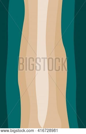 Poster Green Biege Colors. Abstract Trendy Universal Background Template. For Cover, Invitation, Ban