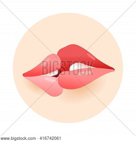 Kiss. I Love You. Romance And Love. Intimate Relationships And Sexual Relationships. Close-up Kissin