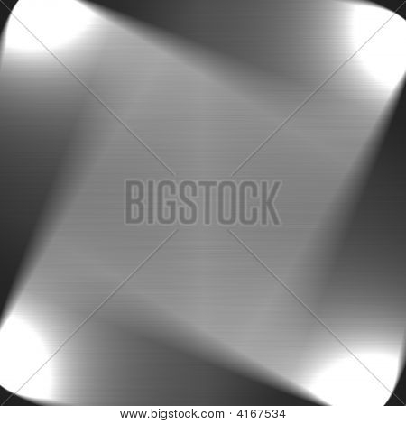 Geborsteld metaal verlicht