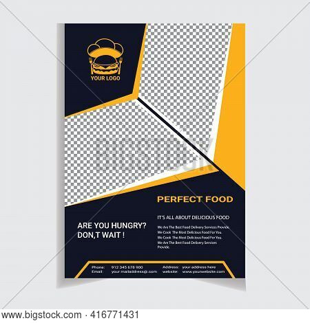 Modern Corporate Creative Food Flyer Tamplate Design
