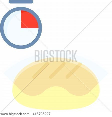 Dough Fermentation Icon, Bakery And Baking Related Vector Illustration