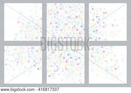 Abstract Modern Square Background. Confetti Abstract Seamless Pattern. Stock Image. Vector Illustrat