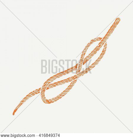 Rope printmaking in cute design element