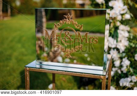 Wedding Arch With Multi-colored Flowers. Wedding Decorations