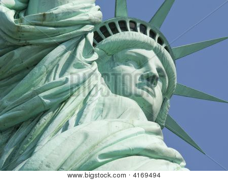 New York Statue Of Liberty Super Close Up