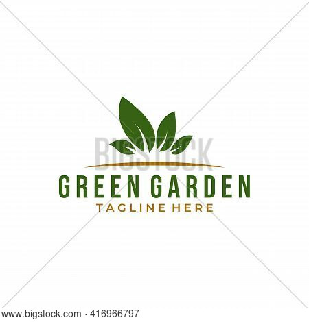 Green Garden Logo Template Vector Illustration Design