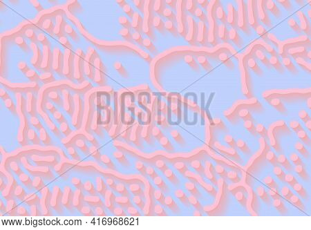 Abstract Background With Optical Illusion Generative Pattern And Pastel Colors