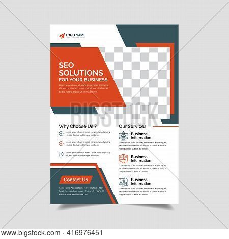 Corporate Flyer Design Template, Creative Business Trendy Flyer Brochure Template Design, Vector Tem
