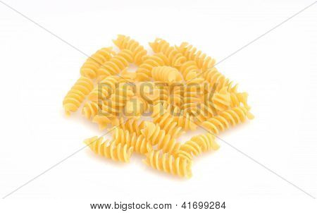 Pasta på hvid baggrund