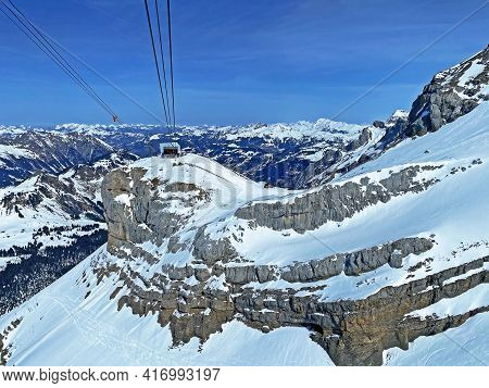 The Bottom Station Of The Cable Car Col Du Pillon - Scex Rouge On The Valley Station (travel Destina