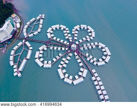 Port Dickson, Malaysia- Circa December, 2019: An Aerial View Of Lexis Hibiscus During Day Time. Its 