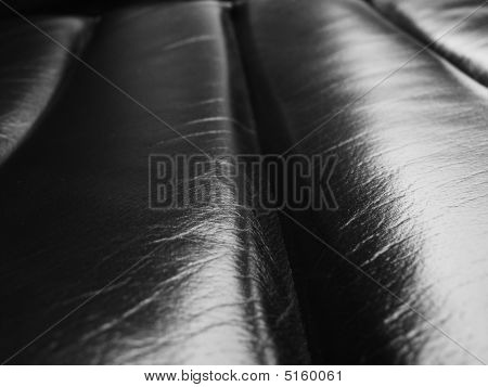 Sedia in pelle nera