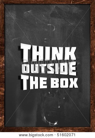 Think outside box blackboard