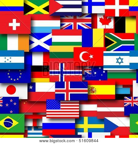 Repeating Flags Background