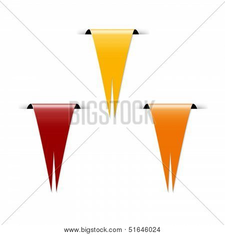 The yellow, red and orange flag
