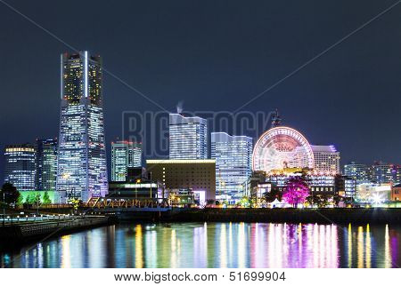 Yokohama city at night