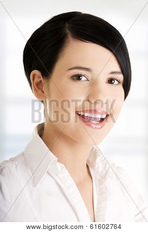 Beautiful young businesswoma