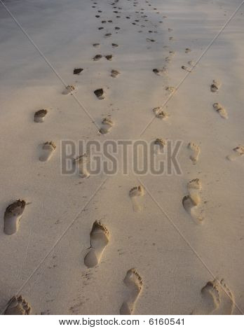 Spuren im sand