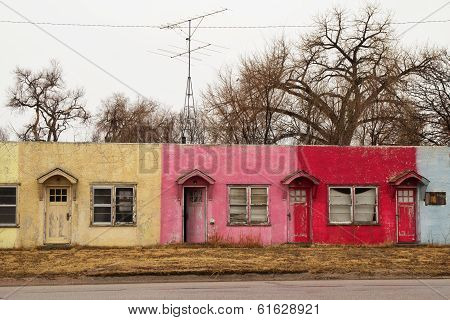 Colorful old motel
