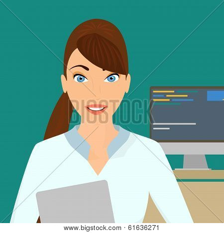 Businesswoman close-up
